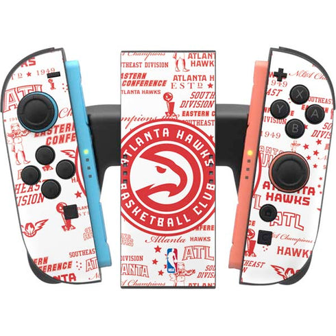 NBA Atlanta Hawks Blast Nintendo Switch 2 (2025) Joy-Con Controller Skin