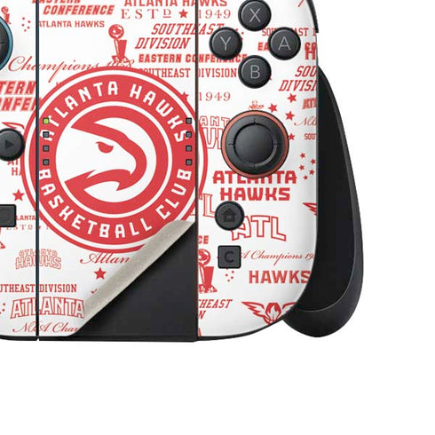 NBA Atlanta Hawks Blast Nintendo Switch 2 (2025) Joy-Con Controller Skin