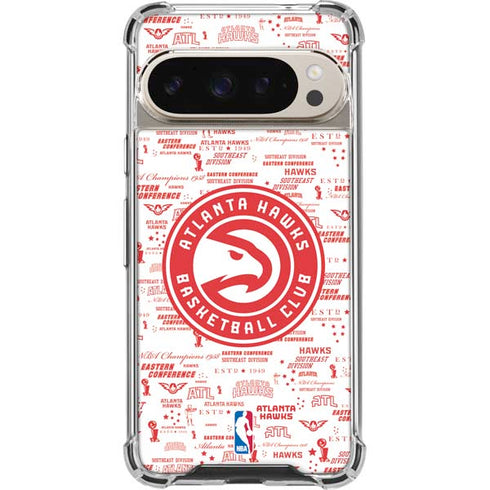 NBA Atlanta Hawks Blast Pixel 9/9 Pro Clear Case