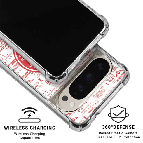 NBA Atlanta Hawks Blast Pixel 9/9 Pro Clear Case