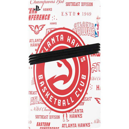 NBA Atlanta Hawks Blast PS5 Pro Disk Console Skin