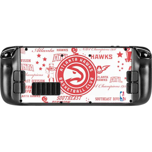 NBA Atlanta Hawks Blast Steam Deck Handheld Gaming Computer OLED Skin