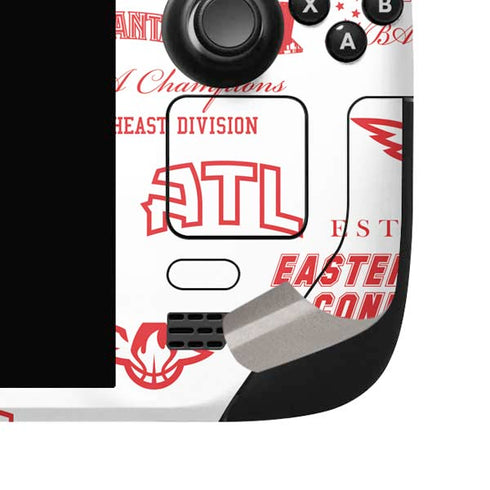 NBA Atlanta Hawks Blast Steam Deck Handheld Gaming Computer OLED Skin