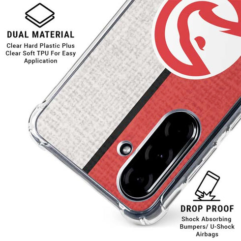 NBA Atlanta Hawks Canvas Galaxy A36 5G Clear Case
