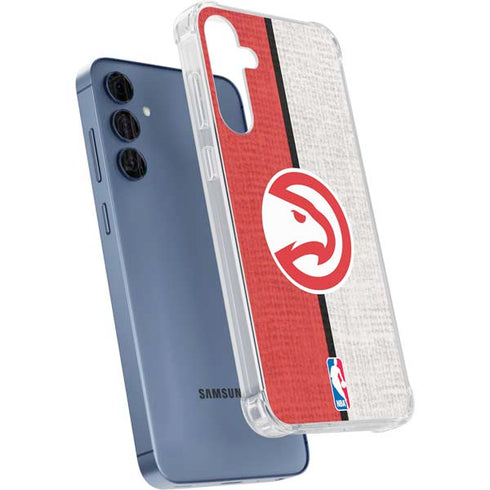 NBA Atlanta Hawks Canvas Galaxy A55 5G Clear Case