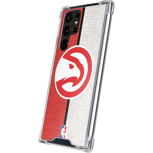 NBA Atlanta Hawks Canvas Galaxy S22 Ultra Clear Case