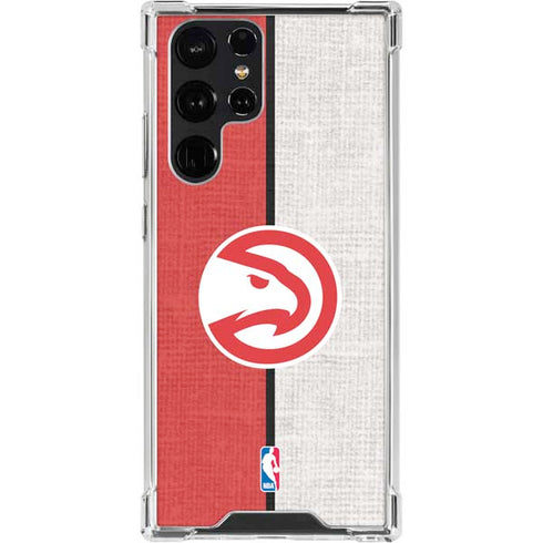NBA Atlanta Hawks Canvas Galaxy S23 Ultra Clear Case