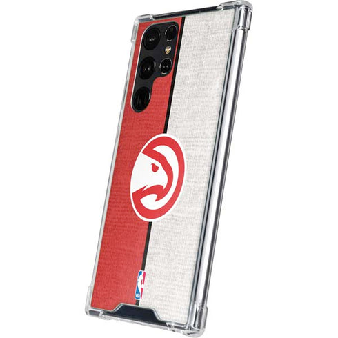 NBA Atlanta Hawks Canvas Galaxy S23 Ultra Clear Case