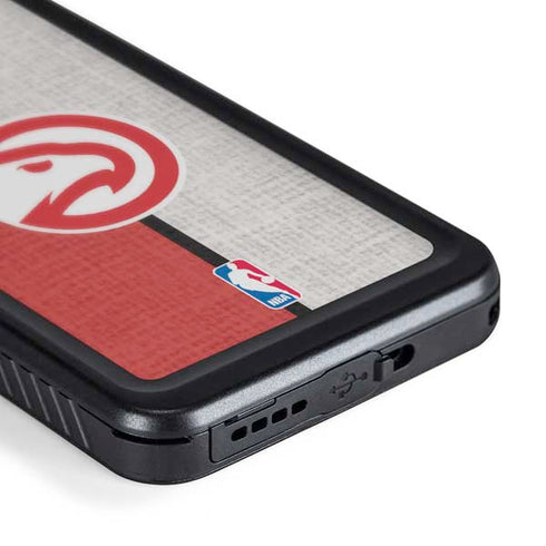 NBA Atlanta Hawks Canvas Galaxy S24 Plus Waterproof Case
