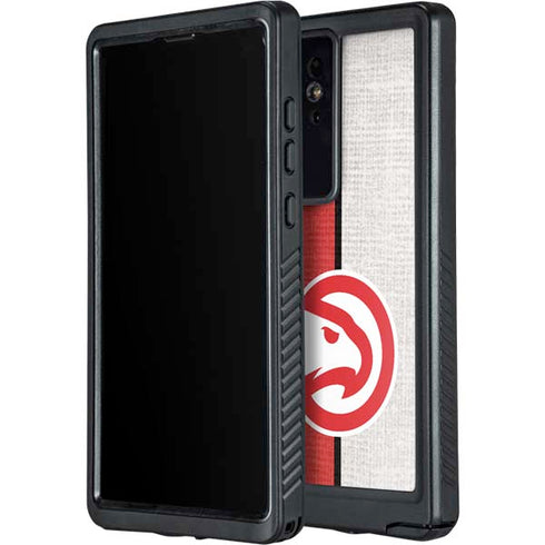 NBA Atlanta Hawks Canvas Galaxy S24 Ultra Waterproof Case