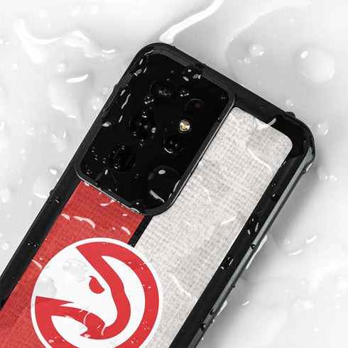 NBA Atlanta Hawks Canvas Galaxy S24 Ultra Waterproof Case