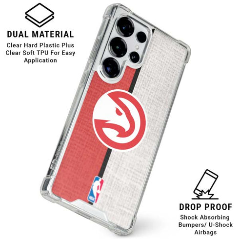NBA Atlanta Hawks Canvas Galaxy S25 Ultra Clear Case