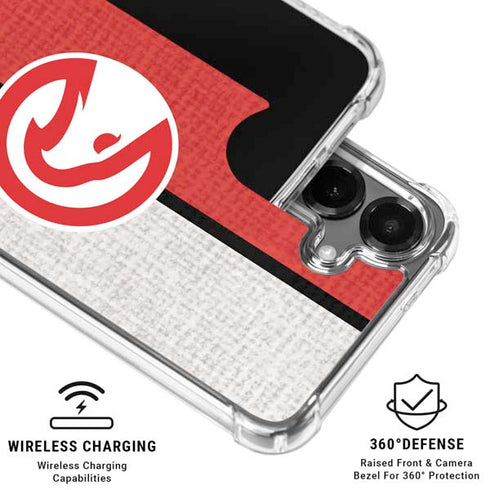 NBA Atlanta Hawks Canvas Galaxy S26 Plus Clear Case