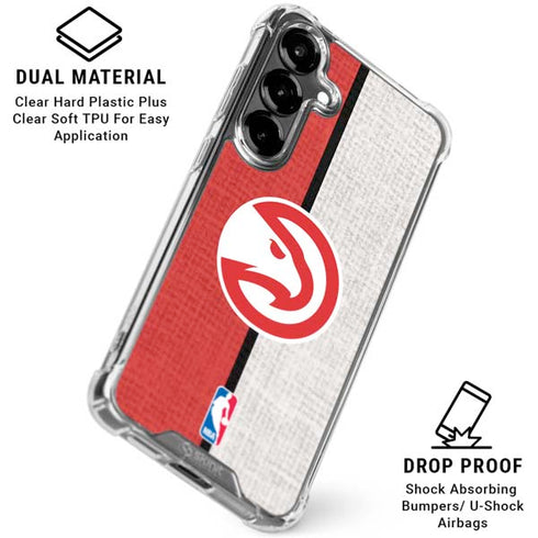 NBA Atlanta Hawks Canvas Galaxy S26 Plus Clear Case