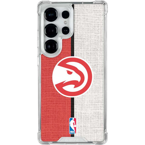 NBA Atlanta Hawks Canvas Galaxy S26 Ultra Clear Case