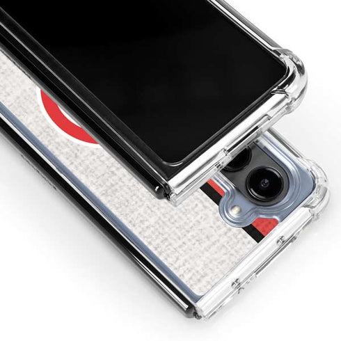 NBA Atlanta Hawks Canvas Galaxy Z Fold5 5G Clear Case