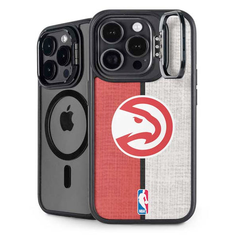 NBA Atlanta Hawks Canvas iPhone 14 Pro Max Kickstand Case