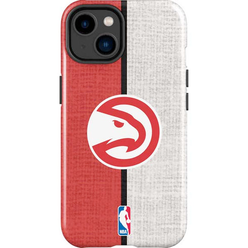 NBA Atlanta Hawks Canvas iPhone 15 Impact Case
