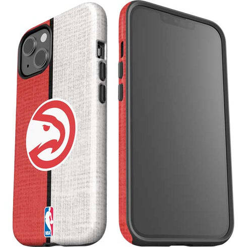 NBA Atlanta Hawks Canvas iPhone 15 Impact Case
