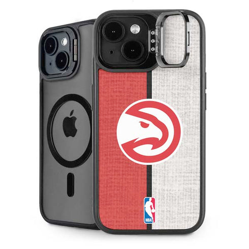 NBA Atlanta Hawks Canvas iPhone 15 Plus Kickstand Case