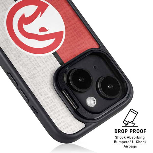 NBA Atlanta Hawks Canvas iPhone 15 Plus Kickstand Case