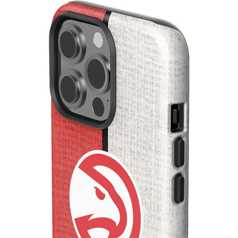 NBA Atlanta Hawks Canvas iPhone 15 Pro Impact Case