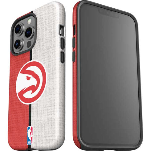 NBA Atlanta Hawks Canvas iPhone 15 Pro Impact Case