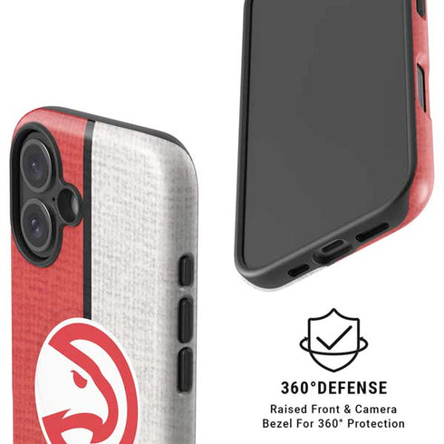 NBA Atlanta Hawks Canvas iPhone 16 Magsafe Impact Case