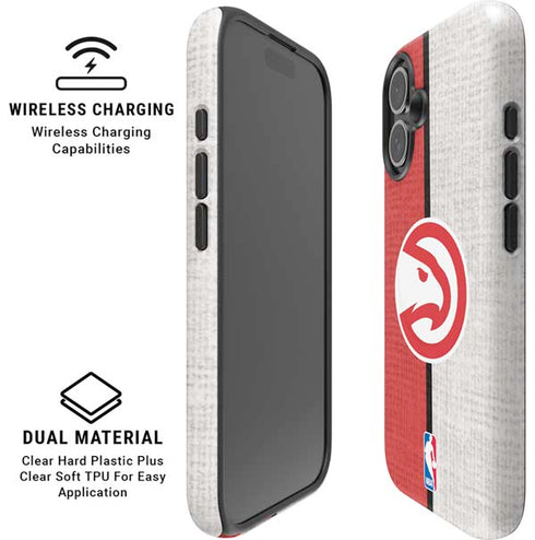 NBA Atlanta Hawks Canvas iPhone 16 Magsafe Impact Case