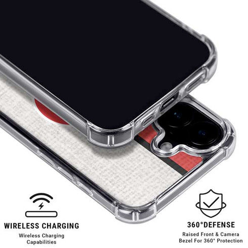 NBA Atlanta Hawks Canvas iPhone 16 Plus Clear Case