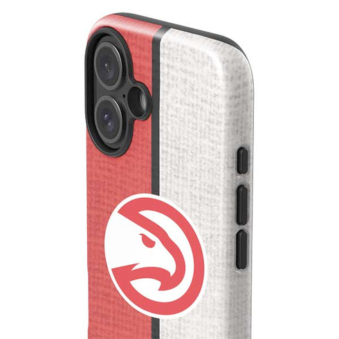 NBA Atlanta Hawks Canvas iPhone 16 Plus Impact Case