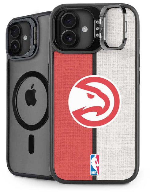 NBA Atlanta Hawks Canvas iPhone 16 Plus Kickstand Case