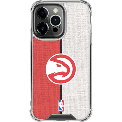NBA Atlanta Hawks Canvas iPhone 16 Pro Clear Case