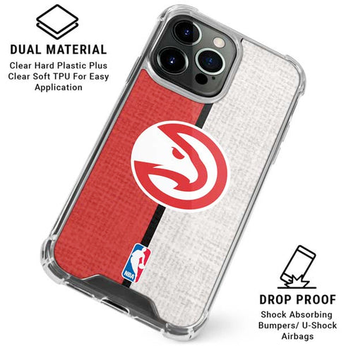 NBA Atlanta Hawks Canvas iPhone 16 Pro Clear Case