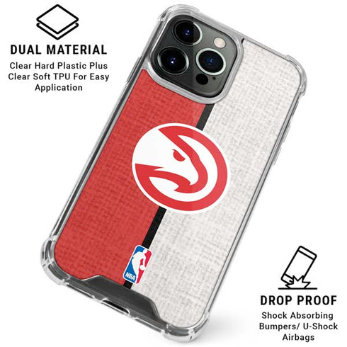 NBA Atlanta Hawks Canvas iPhone 16 Pro Max Clear Case