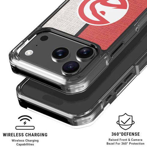 NBA Atlanta Hawks Canvas iPhone 18 Pro Clear Case