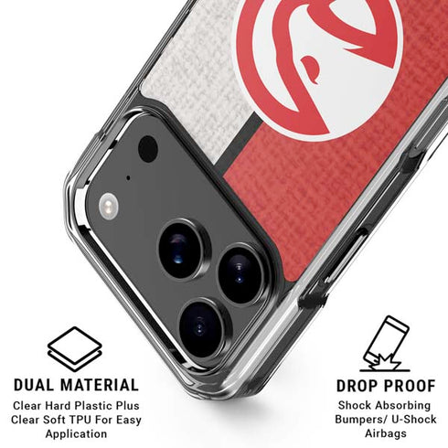 NBA Atlanta Hawks Canvas iPhone 18 Pro Clear Case