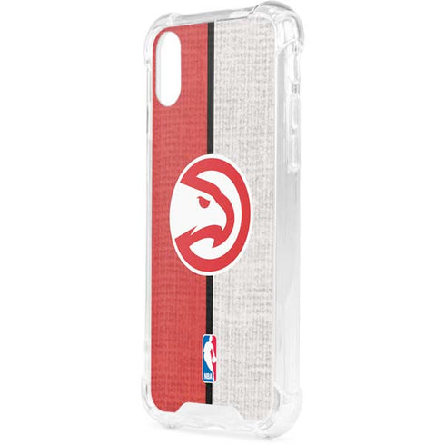 NBA Atlanta Hawks Canvas iPhone XS Clear Case