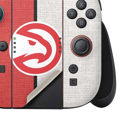 NBA Atlanta Hawks Canvas Nintendo Switch 2 (2025) Joy-Con Controller Skin
