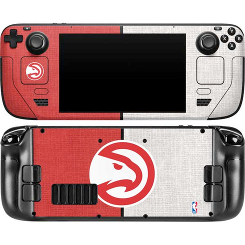 NBA Atlanta Hawks Canvas Steam Deck Handheld Gaming Computer Skin