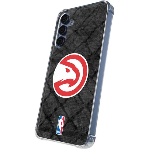 NBA Atlanta Hawks Dark Rust Galaxy A55 5G Clear Case