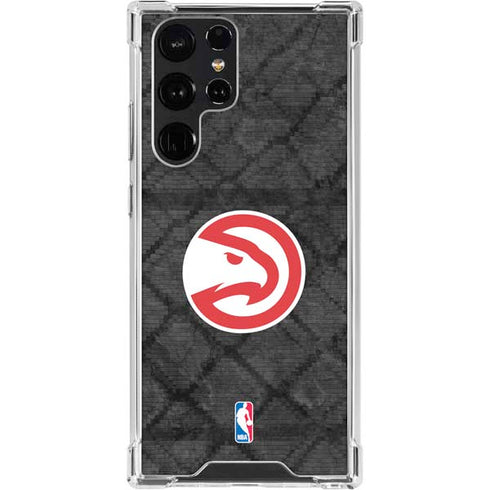 NBA Atlanta Hawks Dark Rust Galaxy S23 Ultra Clear Case