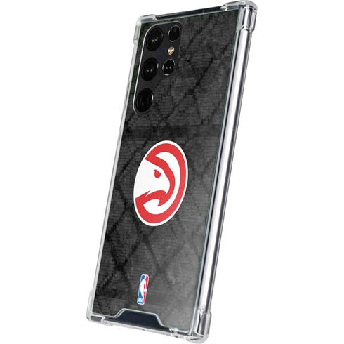 NBA Atlanta Hawks Dark Rust Galaxy S23 Ultra Clear Case