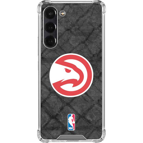 NBA Atlanta Hawks Dark Rust Galaxy S24 FE Clear Case