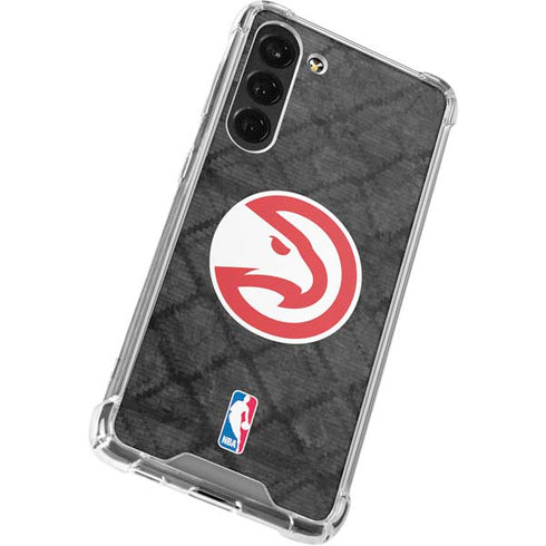 NBA Atlanta Hawks Dark Rust Galaxy S24 FE Clear Case