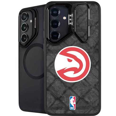 NBA Atlanta Hawks Dark Rust Galaxy S24 Kickstand Case