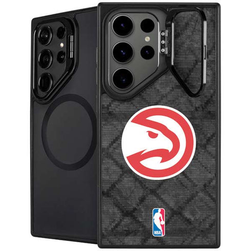 NBA Atlanta Hawks Dark Rust Galaxy S24 Ultra Kickstand Case