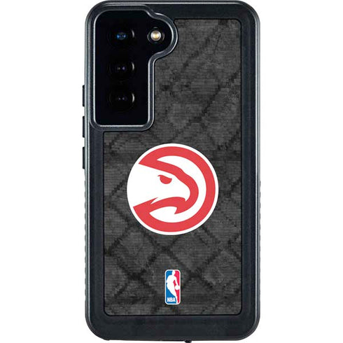 NBA Atlanta Hawks Dark Rust Galaxy S24 Waterproof Case