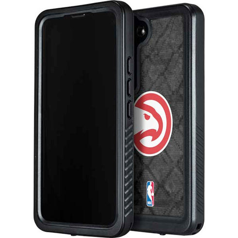 NBA Atlanta Hawks Dark Rust Galaxy S24 Waterproof Case