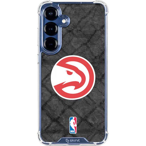 NBA Atlanta Hawks Dark Rust Galaxy S25 Plus Clear Case